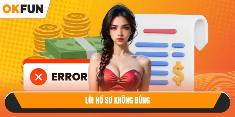Lỗi hồ sơ không đúng
